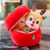 Quả Táo Giáng Sinh Nhồi Bông 2 trong 1 – Ông Noel, Tuần Lộc, Cây Thông, Gấu Bông, Người Tuyết 4