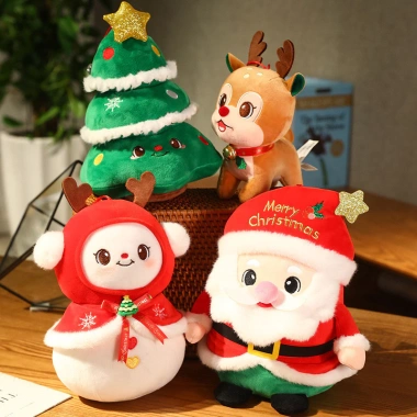 Quả Táo Giáng Sinh Nhồi Bông 2 trong 1 – Ông Noel, Tuần Lộc, Cây Thông, Gấu Bông, Người Tuyết 8