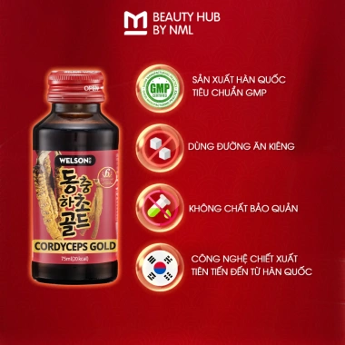 Quà Tết Nước Uống Đông Trùng Hạ Thảo Welson 10 chai 75ml - Sức đề kháng, Giá 257,998₫