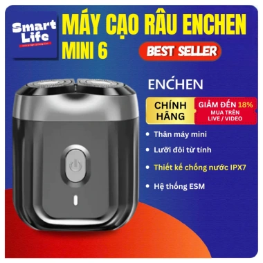 Quà Valentine: Máy Cạo Râu Enchen Mini 6, K8, 6S – Lưỡi Đôi Từ Tính, Dao Tự Mài, Giá Ưu Đãi 269k 5
