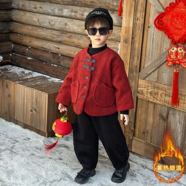 Quần Áo Tết Nguyên Đán Bé Trai Hanfu Tang Phong Cách Trung Hoa Đồ Năm Mới 3