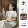 Quần bà ba Thiên Di D19 lụa tơ tằm cao cấp, tay phồng cách tân, ưu đãi 199k