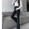 Quần Bầu ống loe vải Umi lạnh dày dặn, co giãn 4 chiều, siêu mát 4 mùa - Giá 138.000đ 2