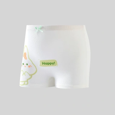 Quần chip đùi tam giác bé gái cotton kháng khuẩn với hình dễ thương Ebestore 9