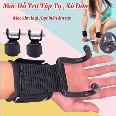 Quấn Cổ Tay Móc Treo 7mm-10mm Giá 1 Đôi, Hỗ Trợ Tập Xà Đơn & Đôi Đa Năng Tại Nhà - 69k