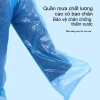 Quần đi mưa bọc giày dày dùng 1 lần cho nam nữ, không thấm nước, thích hợp xe máy du lịch 4