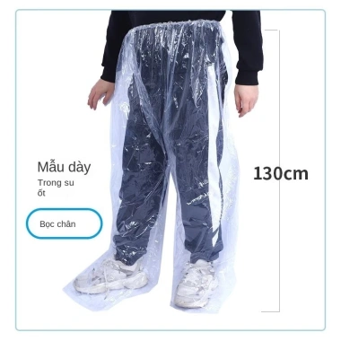Quần đi mưa bọc giày dày dùng 1 lần cho nam nữ, không thấm nước, thích hợp xe máy du lịch 6 Quần đi mưa bọc giày dày dùng 1 lần cho nam nữ, không thấm nước, thích hợp xe máy du lịch 6