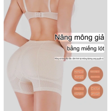 Quần Độn Mông Hông Gen Bụng Mút Đệm Thông Hơi Thun Ren Co Giãn 4 Chiều Tạo Dáng Đồng Hồ Cát - Giá 117.588 VND 5