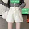 Quần Đùi Dạ Teck Chala Bigisze Lưng Cạp Cao 2 Khuy Màu Tết Noel Thanh Lịch Giá 130k