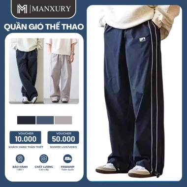 Quần gió thể thao nam nữ dây rút dáng rộng Q02 trẻ trung dễ phối giảm còn 129k Quần gió thể thao nam nữ dây rút dáng rộng Q02 trẻ trung dễ phối giảm còn 129k