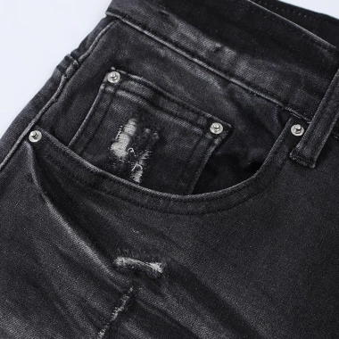 Quần jean nam ôm dáng đen co dãn cao cấp, thời trang hip hop - Giá 981.817₫ 6