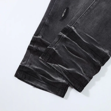 Quần jean nam ôm dáng đen co dãn cao cấp, thời trang hip hop - Giá 981.817₫ 9