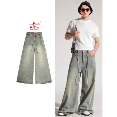 Quần Jean Nam Ống Rộng, Vải Dày Dặn, Mặc Chơi Tết - Giá 159k - MILOMILA