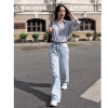 Quần Jean Nữ WLJ.0 Limited Blue Wide Leg Ống Rộng Lưng Cao – Xanh Sáng Bạc 439k 4
