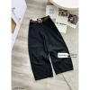 Quần jeans bom nâu dáng rộng + belt dây tết, gân giữa – Nhung Nhớ Boutique 390k 9