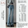 Quần jeans nữ ống loe co giãn, ống đứng rộng Hottrend 2.023 LUNA T023 chỉ 99.000₫ 2