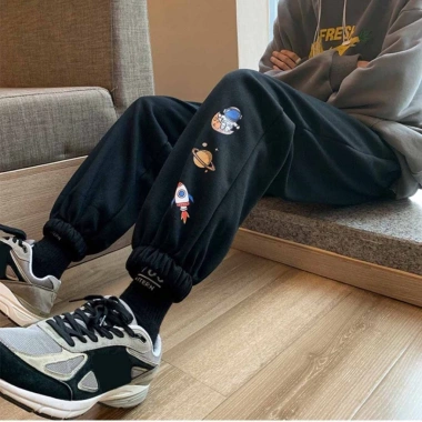 Quần jogger nỉ Unisex bigsize Vũ Trụ L1 giữ nhiệt chống nắng đi du lịch mặc nhà 8