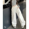 Quần Jogger Nữ Ống Rộng Túi Hộp Thun Co Giãn Thoải Mái - Chất Tuyết Mưa UNIPHOOK 4