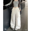 Quần Jogger Nữ Ống Rộng Túi Hộp Thun Co Giãn Thoải Mái - Chất Tuyết Mưa UNIPHOOK 9