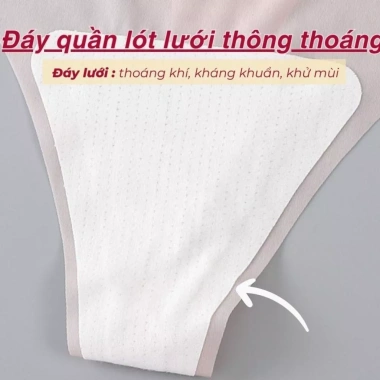 Quần lót lọt khe nữ su trơn trong suốt, mềm mịn, mỏng nhẹ, viền ép đáy cotton kháng khuẩn LANIXA L617 - 30.000đ 5