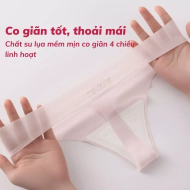 Quần lót lọt khe nữ su trơn trong suốt, mềm mịn, mỏng nhẹ, viền ép đáy cotton kháng khuẩn LANIXA L617 - 30.000đ 7
