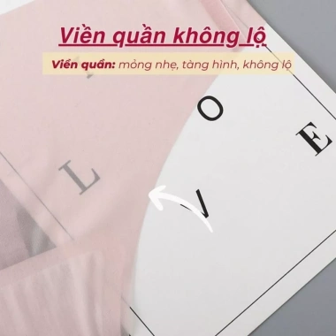 Quần lót lọt khe nữ su trơn trong suốt, mềm mịn, mỏng nhẹ, viền ép đáy cotton kháng khuẩn LANIXA L617 - 30.000đ 8
