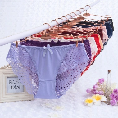 Quần lót nữ eo thấp ren xuyên thấu gợi cảm - Siêu thoải mái, giá chỉ 35.272 VND