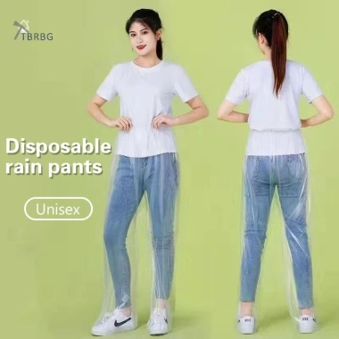 Quần Mưa Dùng Một Lần Dày Chống Thấm Trong Suốt, Thích Hợp Du Lịch và Xe Đạp - 32.400 VND