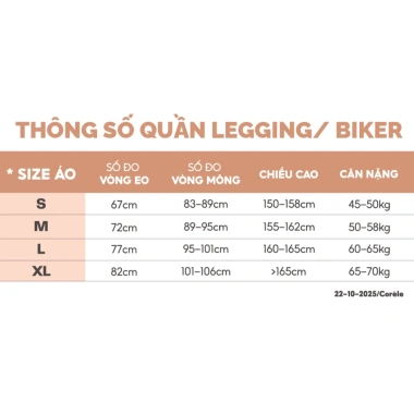 Quần tập lửng Biker có túi, form ôm, chất liệu dày dặn, chuẩn OEKO‑TEX – Flash Sale 138K CORÈLE SLN01A 7