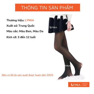 Quần tất trẻ em LYMIA 3D bé gái 3-12 tuổi, siêu chất, giá ưu đãi 75.000 VND 2