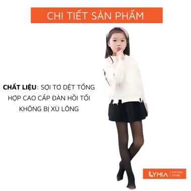 Quần tất trẻ em LYMIA 3D bé gái 3-12 tuổi, siêu chất, giá ưu đãi 75.000 VND 5