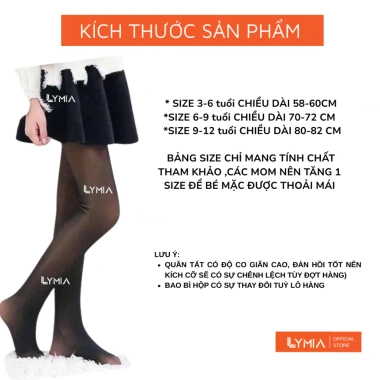 Quần tất trẻ em LYMIA 3D bé gái 3-12 tuổi, siêu chất, giá ưu đãi 75.000 VND 8