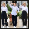 Quần Tây Nữ Cạp Siêu Cao Dáng Baggy, Nút Giữa Lưng, Bigsize, Sale Tết 121k 4