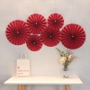 Quạt giấy đỏ Phương Decor - Phụ kiện trang trí Tết, lễ hội, giá 20.000₫ 3