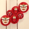 Quạt giấy đỏ Phương Decor - Phụ kiện trang trí Tết, lễ hội, giá 20.000₫ 10