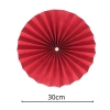 Quạt giấy đỏ Tết - Đường kính 10-40cm, gắn ngọc, set quà tặng, chỉ 4.000đ 9