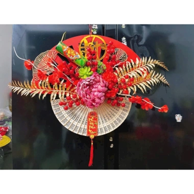 Quạt giấy trang trí Tết - Khánh treo Tết giá 140.000 (giảm từ 170.800) – Độc đáo, sinh khí 2