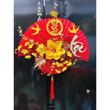 Quạt giấy trang trí Tết - Khánh treo Tết giá 140.000 (giảm từ 170.800) – Độc đáo, sinh khí 6