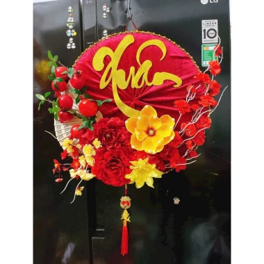 Quạt giấy trang trí Tết - Khánh treo Tết giá 140.000 (giảm từ 170.800) – Độc đáo, sinh khí 7