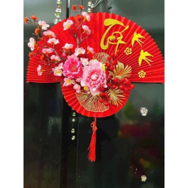 Quạt giấy trang trí Tết - Khánh treo Tết giá 140.000 (giảm từ 170.800) – Độc đáo, sinh khí 8