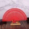 Quạt Gỗ Mộc Đỏ Trang Trí Tết - Quạt Cầm Tay Áo Dài Giá 18.000 VND Giảm Giá 2