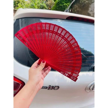 Quạt Gỗ Tre 1 Rông 35cm - Trang Trí Mẹt Tết 2.026 Trung Hoa Cổ Trang, Giá 20.000 VNĐ