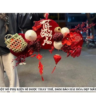 Quạt Hoa VIP70 Sang Trọng Trang Trí Tết Khánh Treo Tường NTXVIP01 Giá 285k