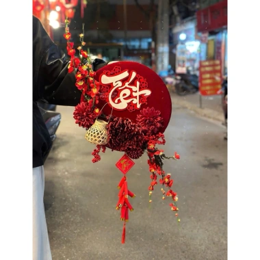 Quạt Hoa VIP70 Sang Trọng Trang Trí Tết Khánh Treo Tường NTXVIP01 Giá 285k