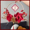 Quạt kim tuyến đỏ 50cm VELVET treo cửa decor tết sang trọng, xinh xắn 8