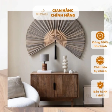 Quạt treo tường mành tre rustic - Trang trí phòng ngủ, phòng khách, giá chỉ 460.000đ 3 Quạt treo tường mành tre rustic - Trang trí phòng ngủ, phòng khách, giá chỉ 460.000đ 3