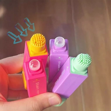 Que tẩy dầu MILTER 12ml - Bút tẩy vết bẩn hai đầu, đầu bàn chải di động, loại bỏ vết bẩn khẩn cấp cho du lịch 2