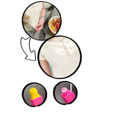 Que tẩy dầu MILTER 12ml - Bút tẩy vết bẩn hai đầu, đầu bàn chải di động, loại bỏ vết bẩn khẩn cấp cho du lịch 3