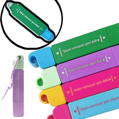 Que tẩy dầu MILTER 12ml - Bút tẩy vết bẩn hai đầu, đầu bàn chải di động, loại bỏ vết bẩn khẩn cấp cho du lịch 8