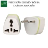 Rắc Chuyển Đổi 3 Chấu Sang 2 Phích Cắm Đa Năng, Chuyển 3 Chân Thành 2 Chân - Giá 22.000 VND 10